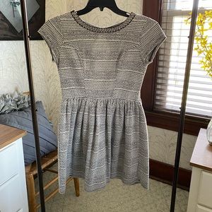 Black and white business casual dress